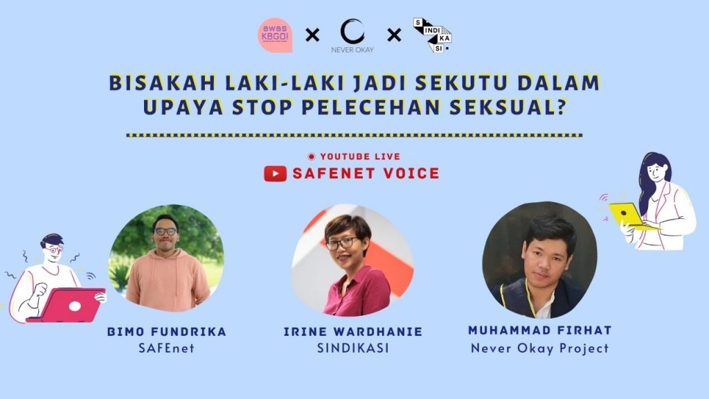 Diskusi Online Bisakah Laki-Laki Jadi Sekutu Dalam Upaya Stop Pelecehan Seksual?