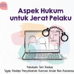 Sampul Buku Aspek Hukum untuk Jerat Pelaku, Panduan Seri Kedua Sigap Menghadapi Ancaman Penyebaran Konten Intim